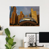 Het Bean in Chicago Poster (Thuiskantoor)