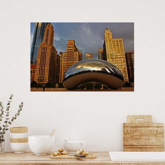 Het Bean in Chicago Poster (Keuken)