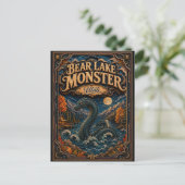 Het Bear Lake Monster Utah Popcut Legends Briefkaart (Staand voorkant)