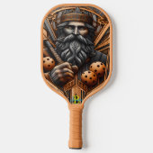 Het Bearded Man en Pickleball Paddle Masterpiece (Achterkant)