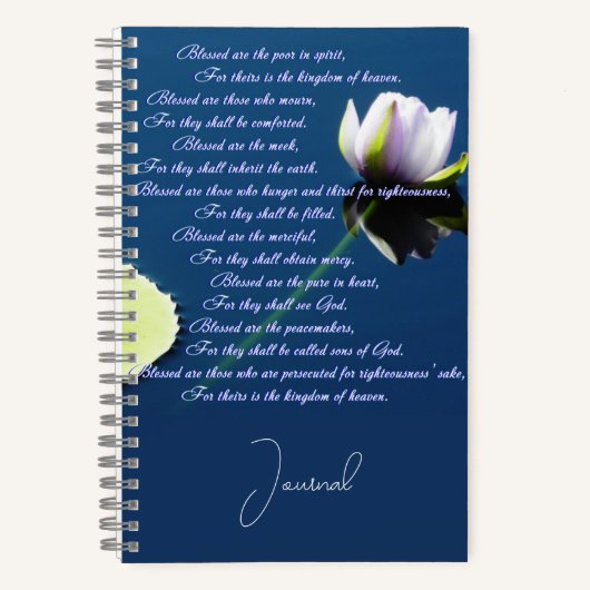 Het Beatitudes-journaal heeft een persoonlijk tint Notitieboek (Voorkant)