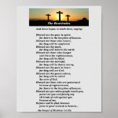 Het Beatitudes-Poster van Jezus Poster (Voorkant)