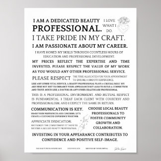 Het Beauty Pro Manifest Poster