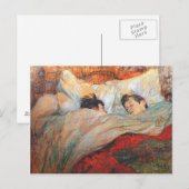 Het bed briefkaart (Voorkant / Achterkant)