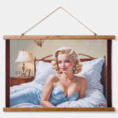 Het bed is gewoon prima AI concept art van Xzendor Hangend Wandkleed (Voorkant)