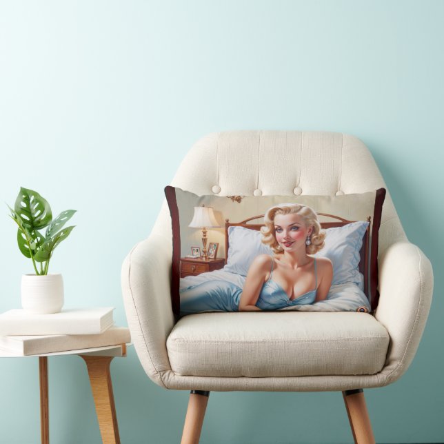 Het bed is gewoon prima AI concept art van Xzendor Kussen (Stoel)