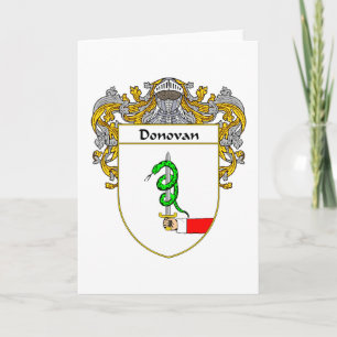 (Het Bedekte) Wapenschild van Donovan Feestdagen Kaart