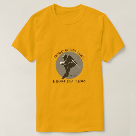 Het bedenken van bandnamen - een MisterP Shirt (Design voorkant)
