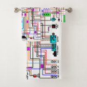 Het bedradingsdiagram van de Motorfiets. Bad Handdoek (Insitu)