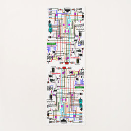 Het bedradingsdiagram van de Motorfiets. Yogamat