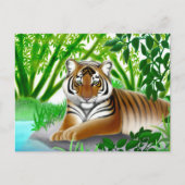 Het bedreigde Briefkaart Sumatran Tiger (Voorkant)