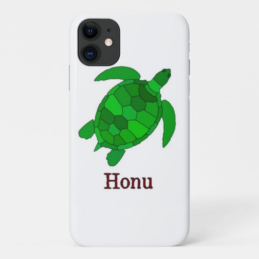 Het bedreigde groene Hawaiiaanse Zee Turtle Hoesje (Achterkant)