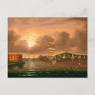 Het bedreigen van Hemel, Baai van New York Briefkaart