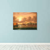 Het bedreigen van Hemel, Baai van New York Canvas Afdruk (Insitu (Houten vloer))