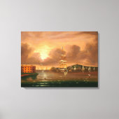 Het bedreigen van Hemel, Baai van New York Canvas Afdruk (Voorkant)