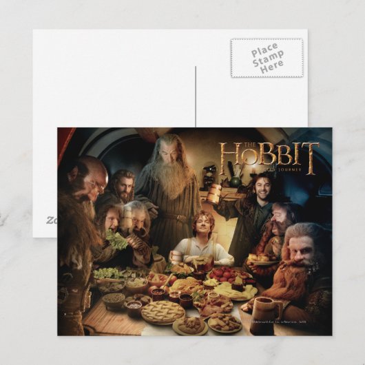 Het bedrijf diner briefkaart (Voorkant / Achterkant)