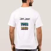 Het bedrijf edi van de de tekstruimte van uw logo t-shirt (Achterkant)