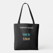 Het bedrijf edi van de de tekstruimte van uw logo  tote bag (Achterkant)