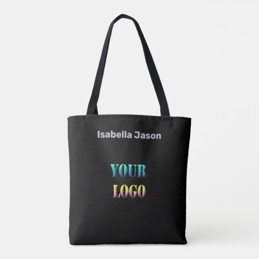 Het bedrijf edi van de de tekstruimte van uw logo  tote bag (Achterkant)