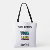 Het bedrijf edi van de de tekstruimte van uw logo tote bag (Achterkant)
