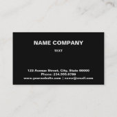 Het bedrijf edi van de de tekstruimte van uw logo  visitekaartje (Achterkant)