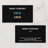 Het bedrijf edi van de de tekstruimte van uw logo  visitekaartje (Voorkant / Achterkant)