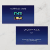 Het bedrijf edi van de de tekstruimte van uw logo  visitekaartje (Voorkant / Achterkant)