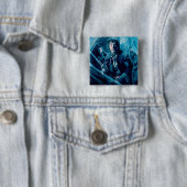 Het bedrijf in Mirkwood Vierkante Button 5,1 Cm (In situ)