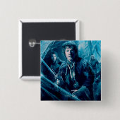 Het bedrijf in Mirkwood Vierkante Button 5,1 Cm (Voorkant /achterkant)