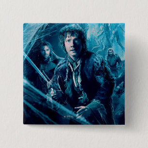 Het bedrijf in Mirkwood Vierkante Button 5,1 Cm