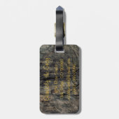 Het bedrijf Reis Bagagelabel (Achterkant verticaal)