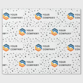 Het bedrijf van de douane logo brandde bedrijfsgif cadeaupapier (Vlak)