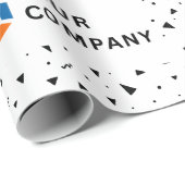 Het bedrijf van de douane logo brandde bedrijfsgif cadeaupapier (Rol Hoek)