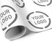 Het bedrijf van de douane logo brandde bedrijfsgif cadeaupapier (Rol Hoek)