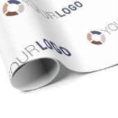 Het bedrijf van de douane logo brandde bedrijfsgif cadeaupapier (Rol Hoek)