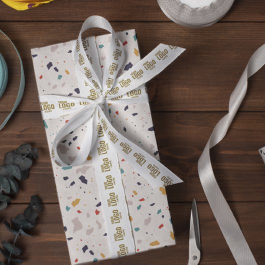 Het bedrijf van de douane logo brandde bedrijfsgif grosgrain lint