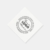 Het Bedrijf van de douane of de Witte Logo Bedrijf Servet (Hoek)