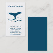 het bedrijf van de douanewalvis visitekaartje (Voorkant / Achterkant)