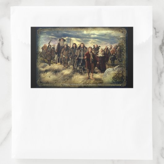 Het bedrijf vormde rechthoekige sticker (Tas)