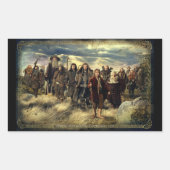 Het bedrijf vormde rechthoekige sticker (Voorkant)