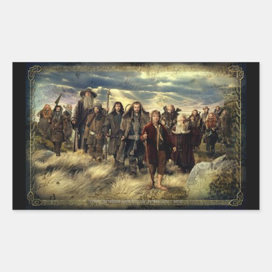 Het bedrijf vormde rechthoekige sticker (Voorkant)