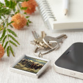 Het bedrijf vormde sleutelhanger (Zijkant)