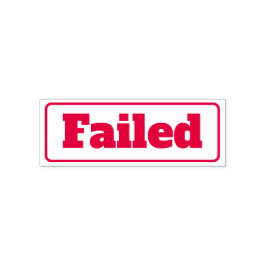 Het bedrijfsdocument is mislukt Eenvoudige zelfink Zelfinktende Stempel