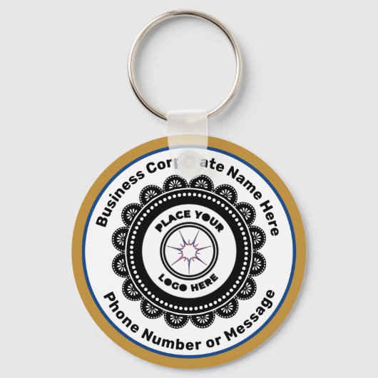 Het BedrijfsMerk van de logo promoot Douane Sleutelhanger (Voorkant)
