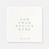 Het bedrukken van servetten met een eigen ontwerp (Voorkant)