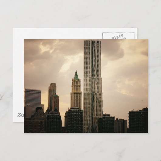 Het Beekman Tower- en Woolworth-gebouw Briefkaart (Voorkant / Achterkant)