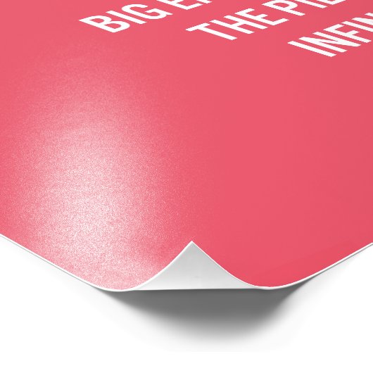 Het beeld is groot genoeg citaat ( kleur) foto afdruk (Hoek)