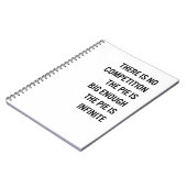 Het beeld is groot genoeg citaat ( kleur) notitieboek (Linkerzijde)