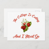 Het beeld roept en ik moet gaan. briefkaart (Voorkant / Achterkant)