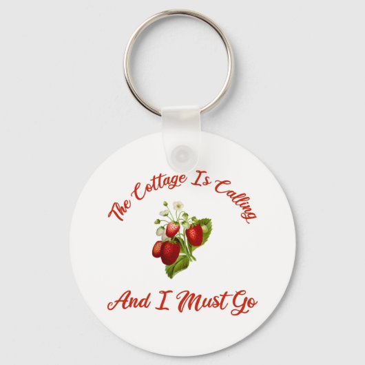 Het beeld roept en ik moet gaan. sleutelhanger (Voorkant)